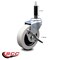 Service Caster 3 Inch Thermoplastic Rubber Wheel 3/4 Inch Expanding Stem Caster with Brake SCC-EX05S310-TPRS-SLB-34 - alternate 1